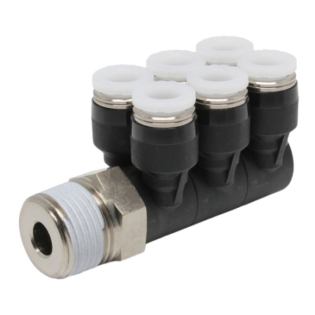 Đầu nối khí nén - khớp nối dạng khuỷu tay Pisco 2 tầng 2 nhánh 6 PAT1/4-03 Đầu nối khí nén - khớp nối dạng khuỷu tay Pisco 2 tầng 2 nhánh 6 PAT1/4-03